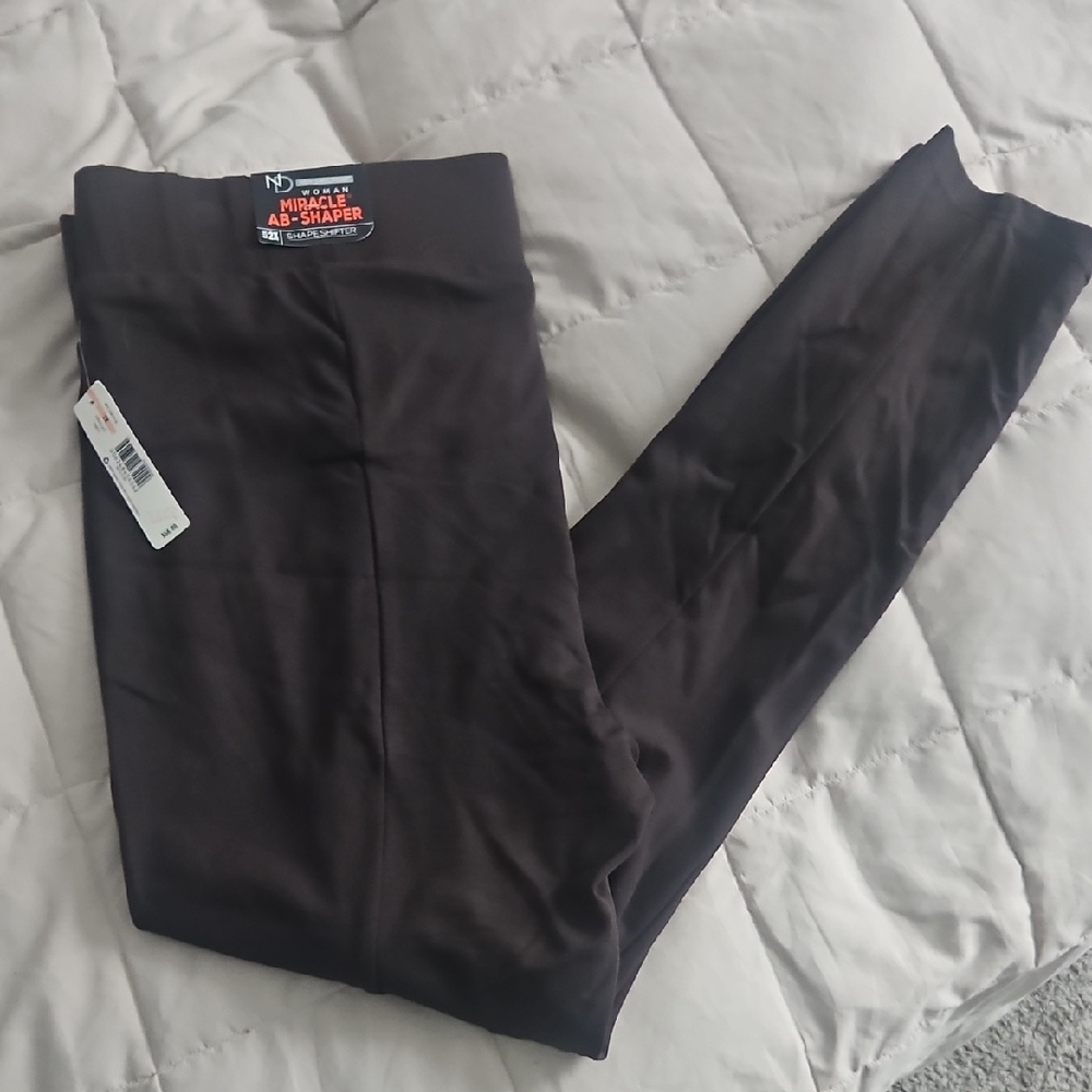 New Directions Miracle Ab-Shaper Leggings - Black